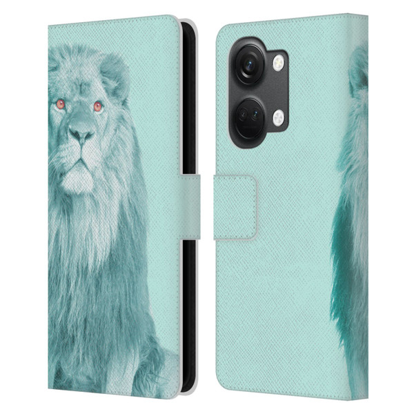 Mark Ashkenazi Pastel Potraits Lion Leather Book Wallet Case Cover For OnePlus Nord 3 5G