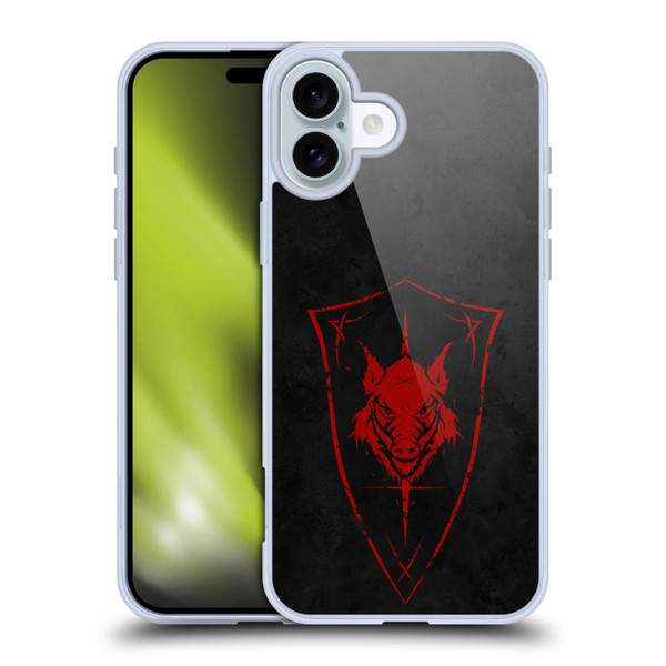 Christos Karapanos Shield Wild Boar Soft Gel Case for Apple iPhone 16 Plus