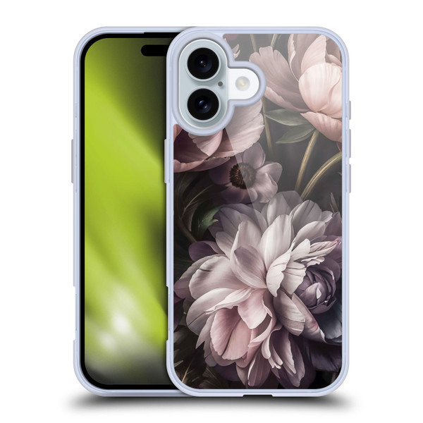 LebensArt Birds And Floral Baroque Smoke Soft Gel Case for Apple iPhone 16
