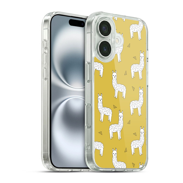 Andrea Lauren Design Animals Llama Soft Gel Case for Apple iPhone 16 & MagSafe
