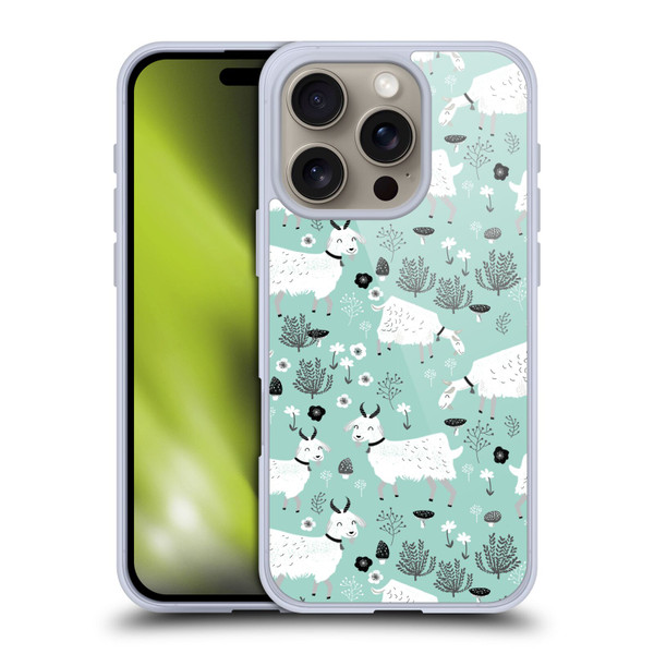 Andrea Lauren Design Animals Goats Soft Gel Case for Apple iPhone 16 Pro