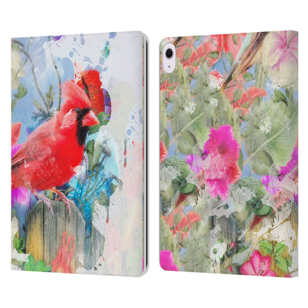 Aimee Stewart Assorted Designs Birds And Bloom Leather Book Wallet Case Cover For Apple iPad Air 13 2024