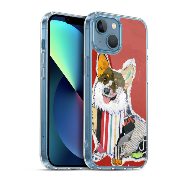 Michel Keck Dogs 2 Corgi Soft Gel Case for Apple iPhone 13 Mini & MagSafe