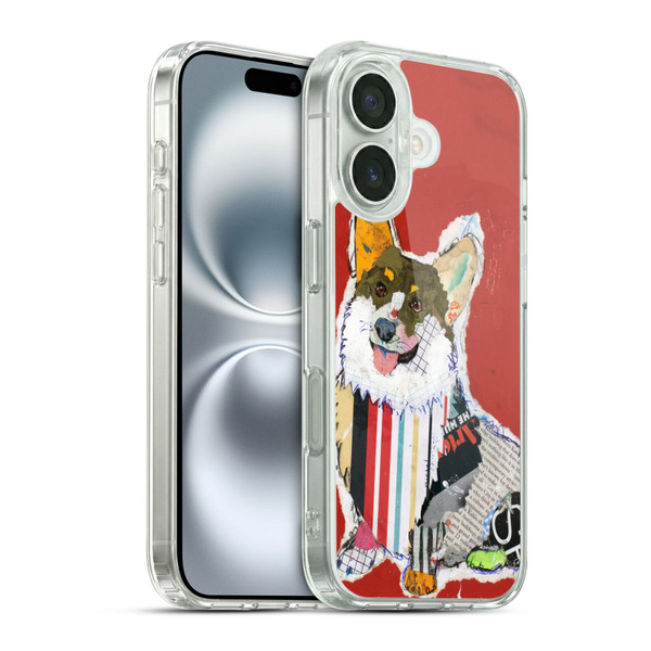 Michel Keck Dogs 2 Corgi Soft Gel Case for Apple iPhone 16 & MagSafe