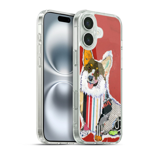 Michel Keck Dogs 2 Corgi Soft Gel Case for Apple iPhone 16 Plus & MagSafe