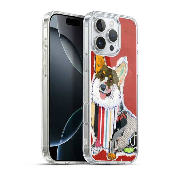 Michel Keck Dogs 2 Corgi Soft Gel Case for Apple iPhone 16 Pro Max & MagSafe