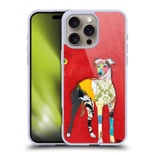 Michel Keck Dogs 2 Greyhound Soft Gel Case for Apple iPhone 16 Pro Max