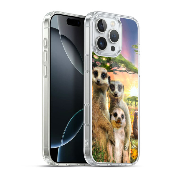 Aimee Stewart Animals Meerkats Soft Gel Case for Apple iPhone 16 Pro Max & MagSafe