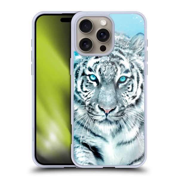 Aimee Stewart Animals White Tiger Soft Gel Case for Apple iPhone 16 Pro Max
