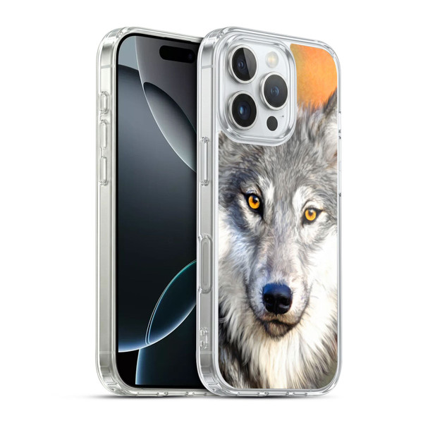 Aimee Stewart Animals Autumn Wolf Soft Gel Case for Apple iPhone 16 Pro & MagSafe