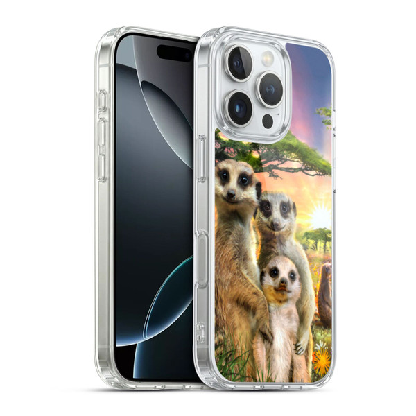 Aimee Stewart Animals Meerkats Soft Gel Case for Apple iPhone 16 Pro & MagSafe
