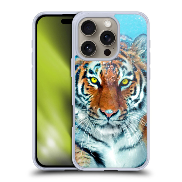 Aimee Stewart Animals Yellow Tiger Soft Gel Case for Apple iPhone 16 Pro