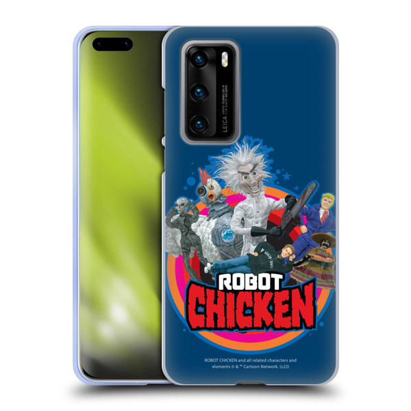 Robot Chicken Graphics Characters Soft Gel Case for Huawei P40 5G