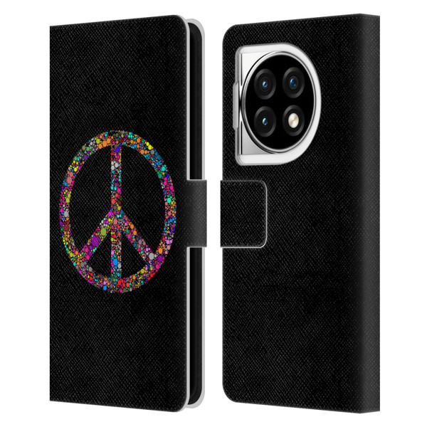 LebensArt Contexts Peace Leather Book Wallet Case Cover For OPPO OnePlus Ace 3 5G