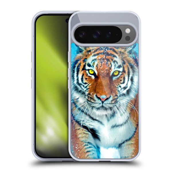 Aimee Stewart Animals Yellow Tiger Soft Gel Case for Google Pixel 9 Pro XL