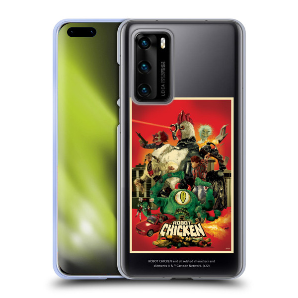 Robot Chicken Graphics Poster Soft Gel Case for Huawei P40 5G