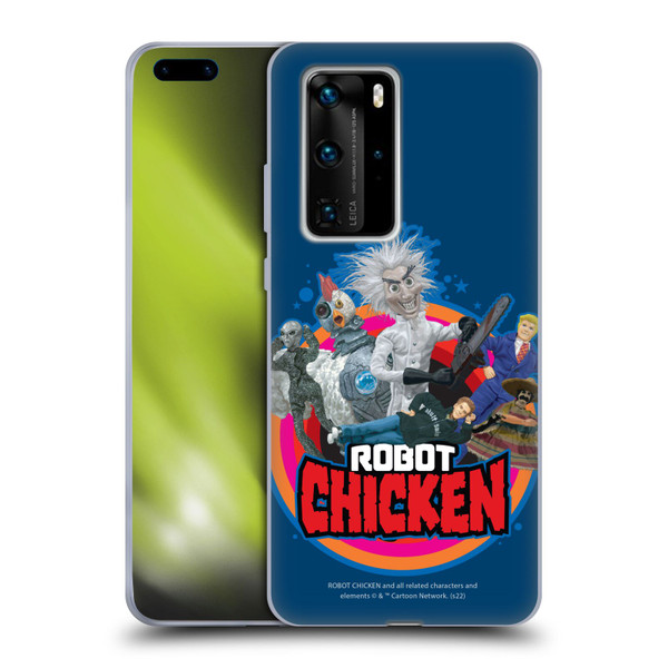 Robot Chicken Graphics Characters Soft Gel Case for Huawei P40 Pro / P40 Pro Plus 5G