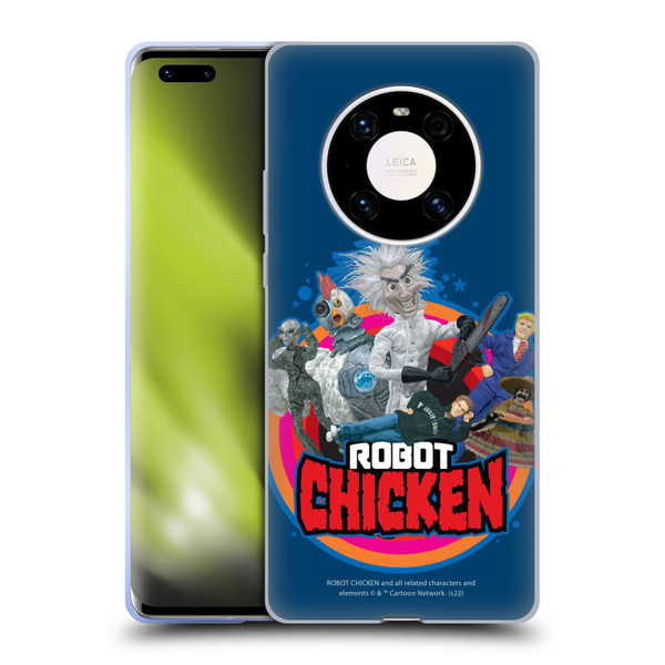 Robot Chicken Graphics Characters Soft Gel Case for Huawei Mate 40 Pro 5G