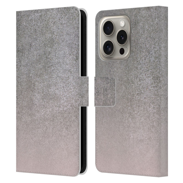 LebensArt Concretes Concrete Leather Book Wallet Case Cover For Apple iPhone 16 Pro