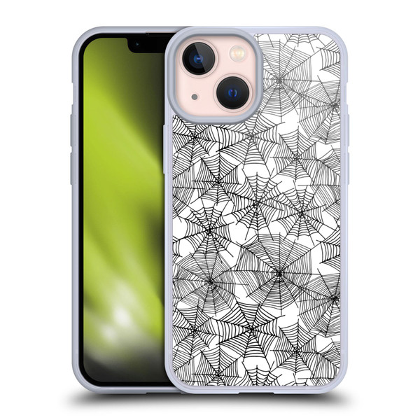 Andrea Lauren Design Assorted Spider Webs Soft Gel Case for Apple iPhone 13 Mini
