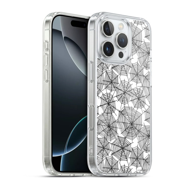 Andrea Lauren Design Assorted Spider Webs Soft Gel Case for Apple iPhone 16 Pro & MagSafe