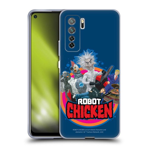 Robot Chicken Graphics Characters Soft Gel Case for Huawei Nova 7 SE/P40 Lite 5G