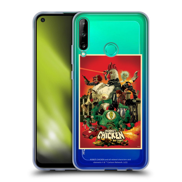 Robot Chicken Graphics Poster Soft Gel Case for Huawei P40 lite E