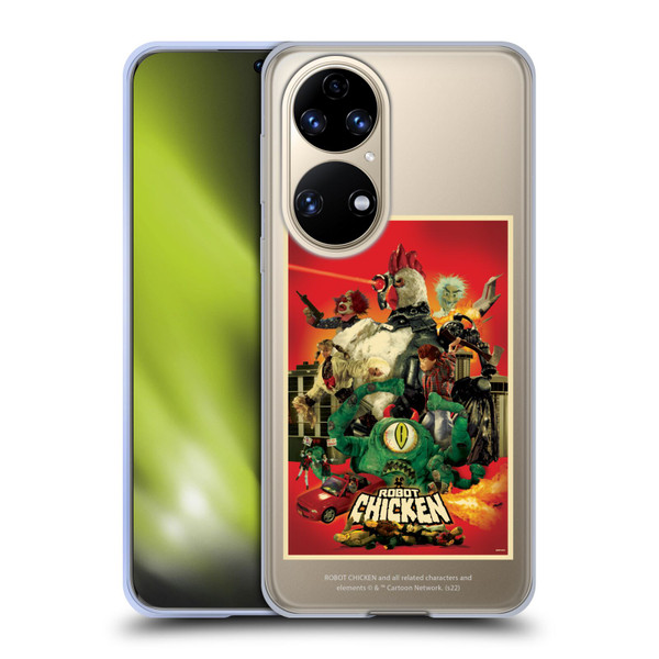 Robot Chicken Graphics Poster Soft Gel Case for Huawei P50