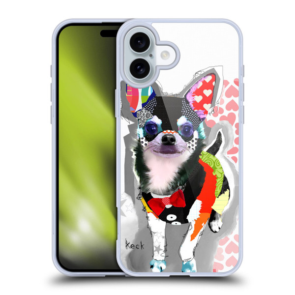 Michel Keck Dogs 3 Chihuahua Soft Gel Case for Apple iPhone 16 Plus