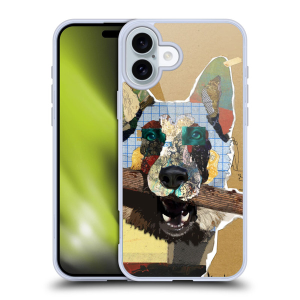 Michel Keck Dogs 3 German Shepherd Soft Gel Case for Apple iPhone 16 Plus