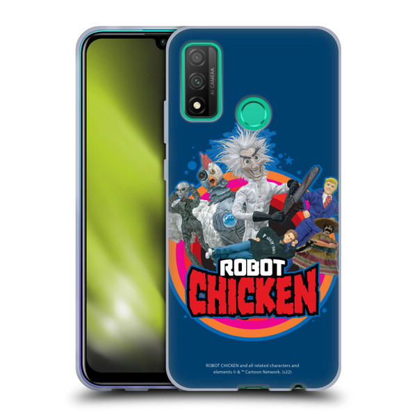 Robot Chicken Graphics Characters Soft Gel Case for Huawei P Smart (2020)