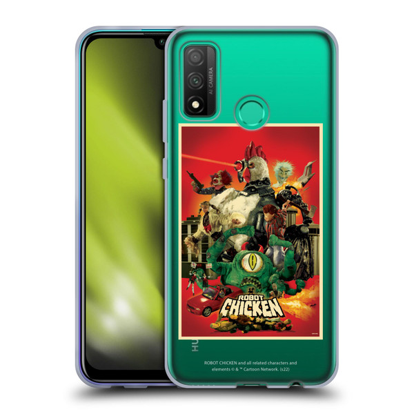 Robot Chicken Graphics Poster Soft Gel Case for Huawei P Smart (2020)