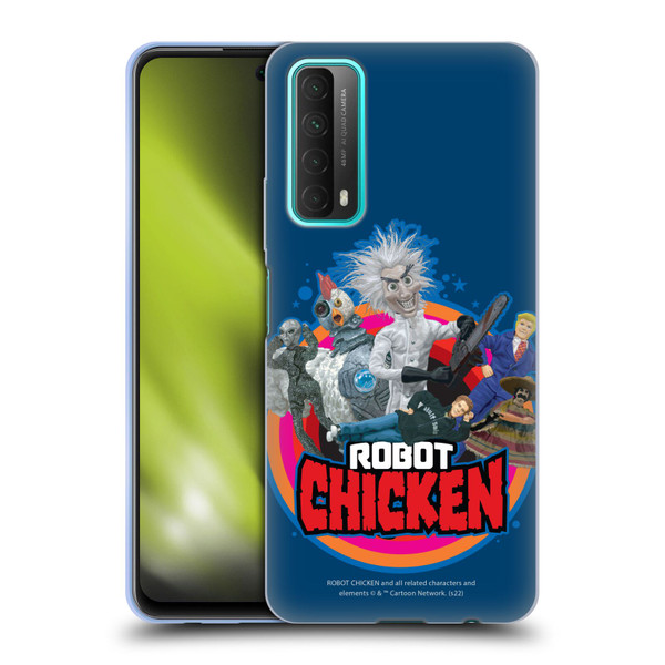 Robot Chicken Graphics Characters Soft Gel Case for Huawei P Smart (2021)