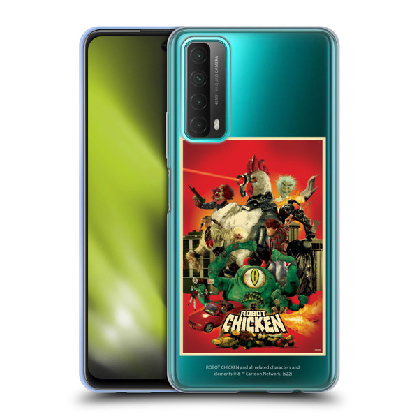 Robot Chicken Graphics Poster Soft Gel Case for Huawei P Smart (2021)
