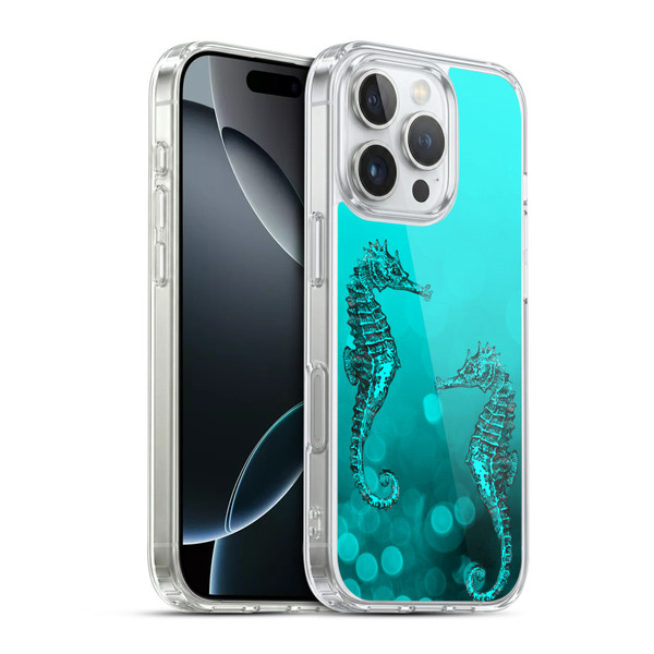 LebensArt Mix Art Seahorse Soft Gel Case for Apple iPhone 16 Pro & MagSafe