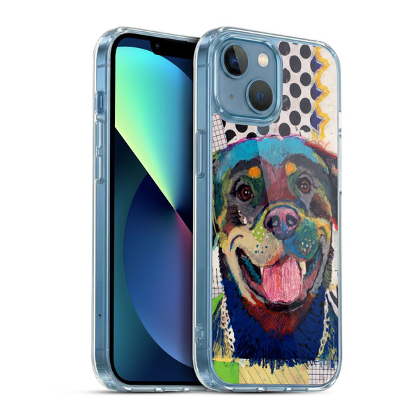Michel Keck Dogs Rottweiler Soft Gel Case for Apple iPhone 13 Mini & MagSafe