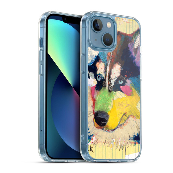 Michel Keck Dogs Husky Soft Gel Case for Apple iPhone 13 Mini & MagSafe