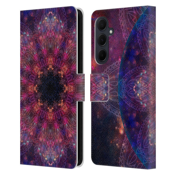 Aimee Stewart Mandala Galactic 2 Leather Book Wallet Case Cover For Samsung Galaxy A35 5G
