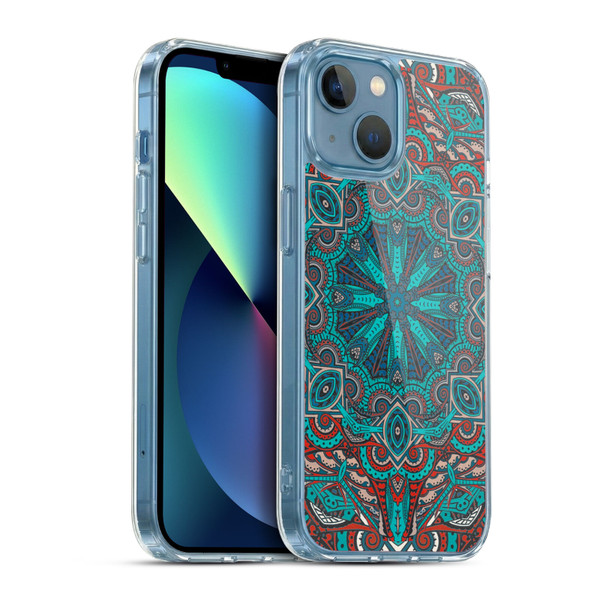 Aimee Stewart Mandala Moroccan Sea Soft Gel Case for Apple iPhone 13 Mini & MagSafe