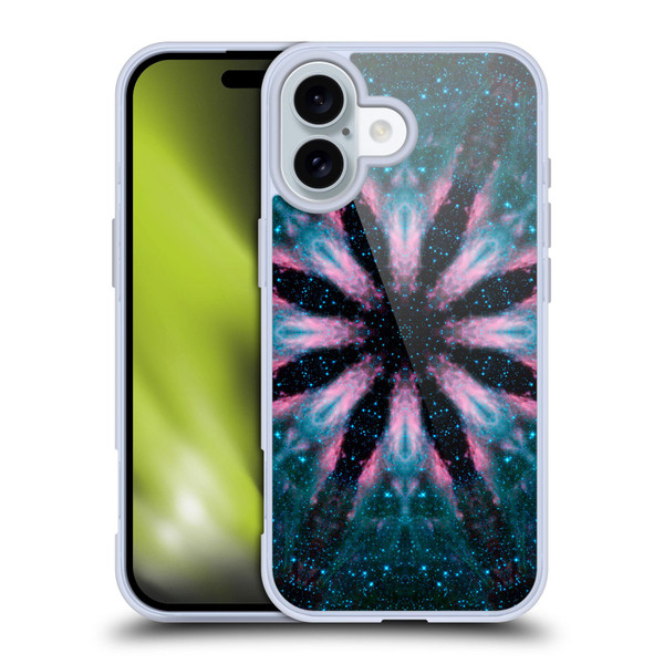 Aimee Stewart Mandala Floral Galaxy Soft Gel Case for Apple iPhone 16