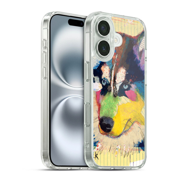 Michel Keck Dogs Husky Soft Gel Case for Apple iPhone 16 & MagSafe