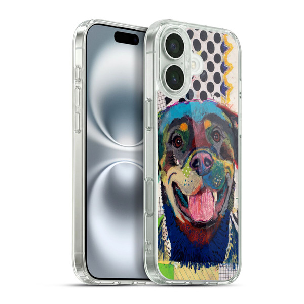 Michel Keck Dogs Rottweiler Soft Gel Case for Apple iPhone 16 Plus & MagSafe