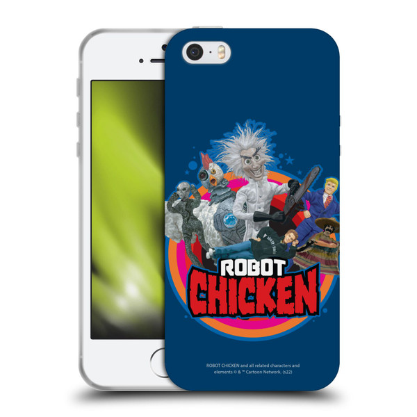 Robot Chicken Graphics Characters Soft Gel Case for Apple iPhone 5 / 5s / iPhone SE 2016