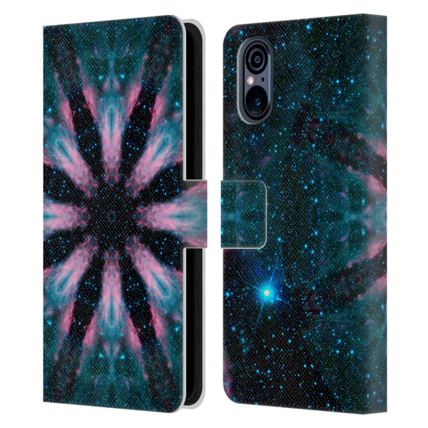 Aimee Stewart Mandala Galactic Leather Book Wallet Case Cover For Sony Xperia 5 V 5G