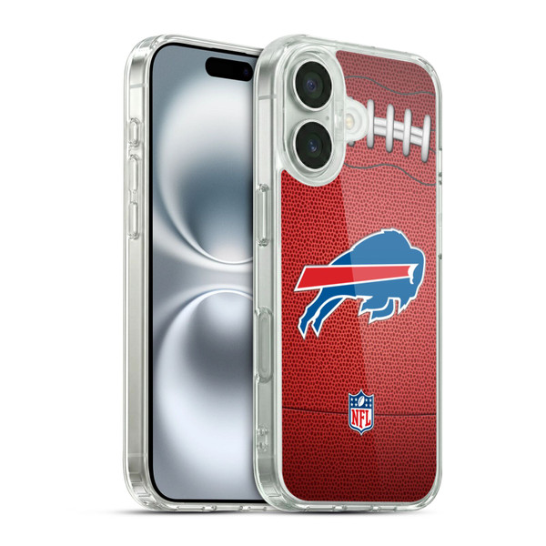 NFL Buffalo Bills Graphics Football Soft Gel Case for Apple iPhone 16 & MagSafe