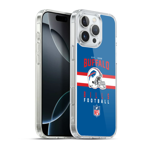 NFL Buffalo Bills Graphics Helmet Typography Soft Gel Case for Apple iPhone 16 Pro Max & MagSafe