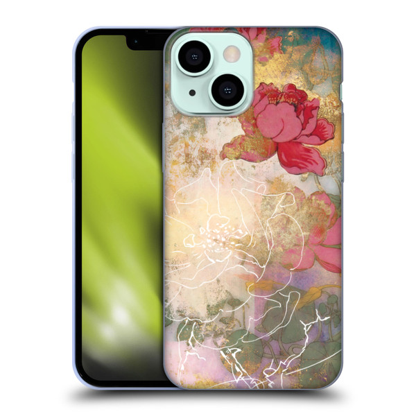 Aimee Stewart Smokey Floral Midsummer Soft Gel Case for Apple iPhone 13 Mini
