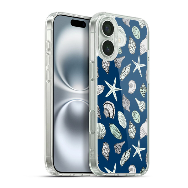 Andrea Lauren Design Sea Animals Shells Soft Gel Case for Apple iPhone 16 Plus & MagSafe