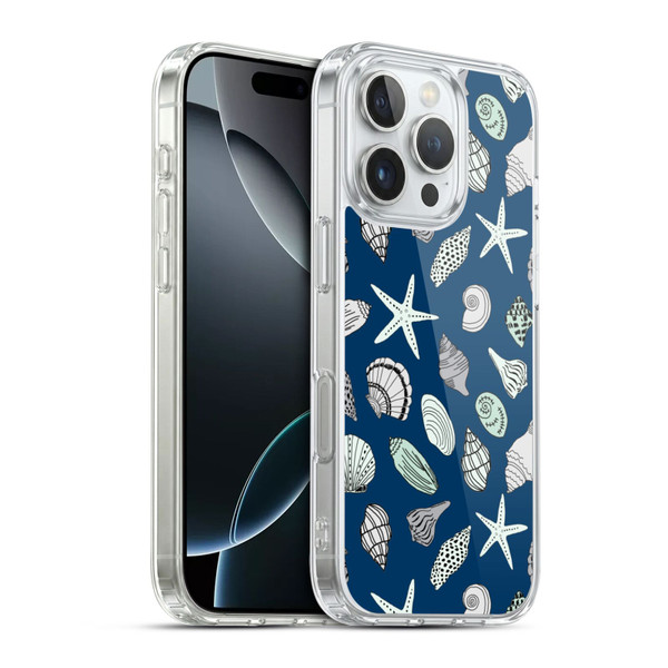 Andrea Lauren Design Sea Animals Shells Soft Gel Case for Apple iPhone 16 Pro & MagSafe