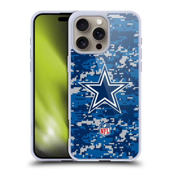 NFL Dallas Cowboys Graphics Digital Camouflage Soft Gel Case for Apple iPhone 16 Pro Max NFL Dallas Cowboys Graphics Digital Camouflage Soft Gel Case for Apple iPhone 16 Pro Max